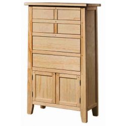 Rustika drawer chest 6 drawers 2 doors