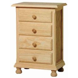 Bedside table 4 drawers