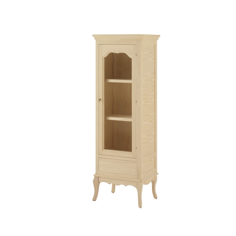 VITRINA MARSELLA BAJA 1 P. 1 CAJ. (57 CM.)-SALÓN-Muebles Rústicos Lara