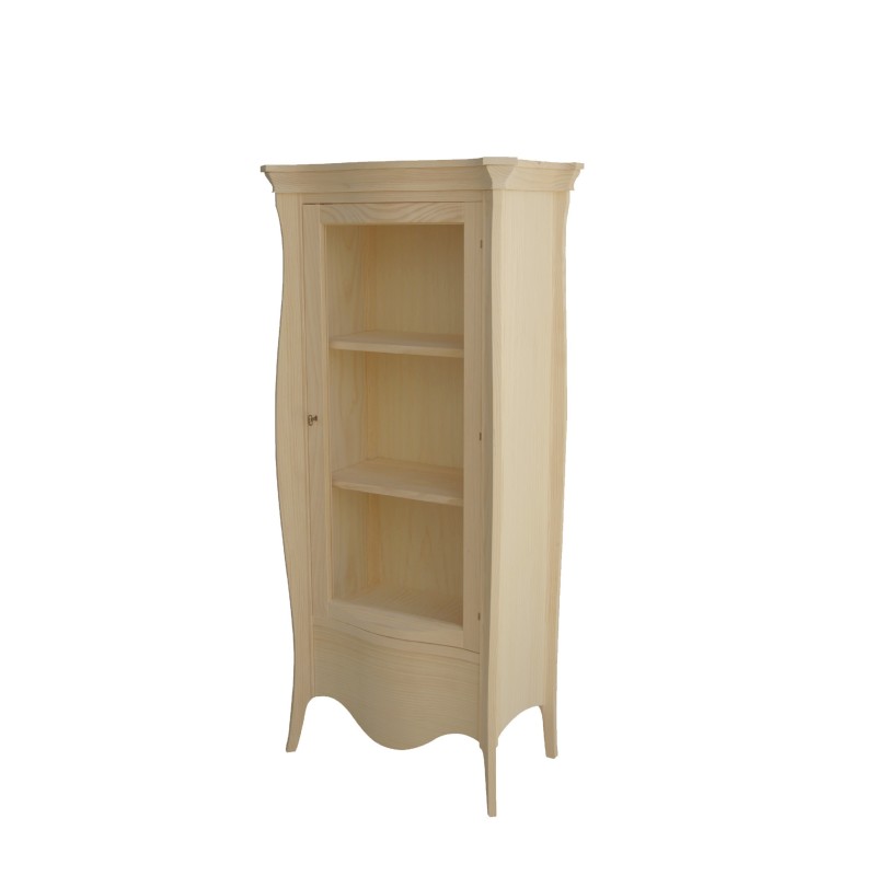 VITRINA BERNINI 1 P. 1 CAJ. (79 CM.)-SALÓN-Muebles Rústicos Lara