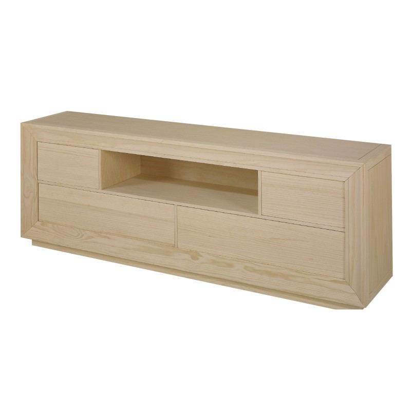 MESA T.V. GENOVA 2 CAJ. 1 HUECO (130 CM.)-SALÓN-Muebles Rústicos Lara