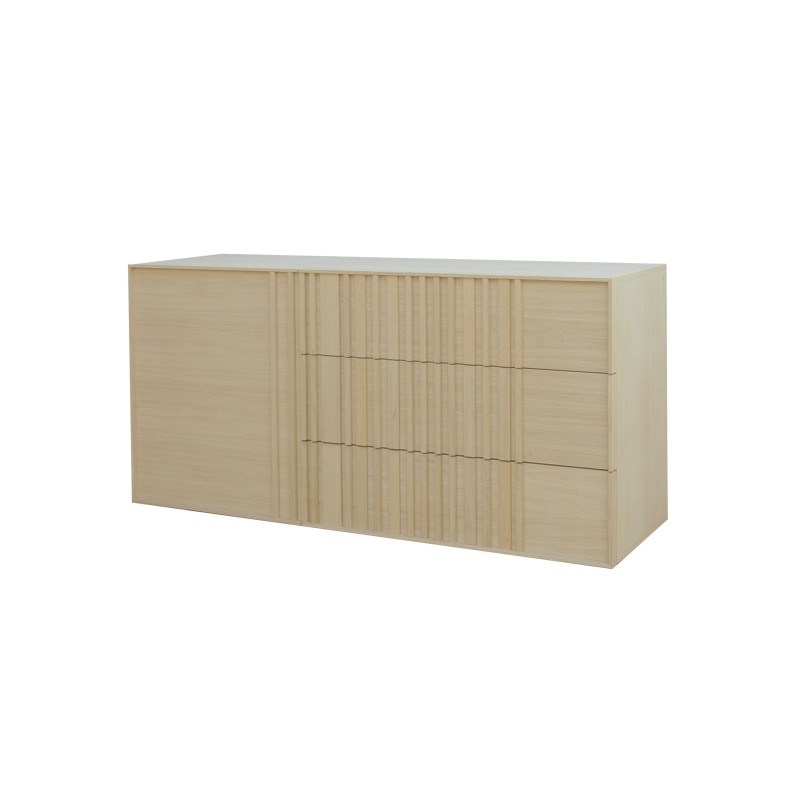 APARADOR OAKU 1 P. 3 CAJ. (150 CM.)-SALÓN-Muebles Rústicos Lara