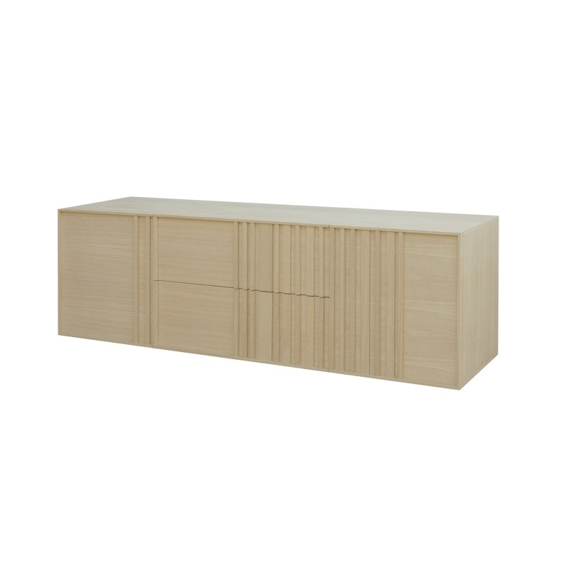 MESA T.V. OAKU 2 P. 2 CAJ. (180 CM.)-SALÓN-Muebles Rústicos Lara