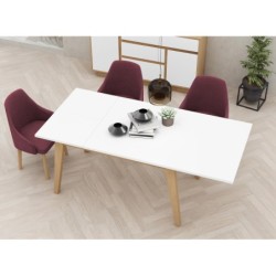 MESA NORDICA EXTENSIBLE 160X90 CM. - Muebles Rústicos de Calidad | ...