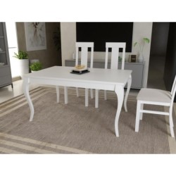 MESA RIO FIJA 140X90 CM. P. ISABELINA 8X8 - Muebles Rústicos de Cal...