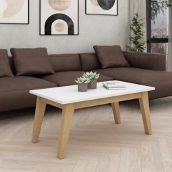 MESA CENTRO NORDICA ELEVABLE 110X60 CM. - Muebles Rústicos de Calid...