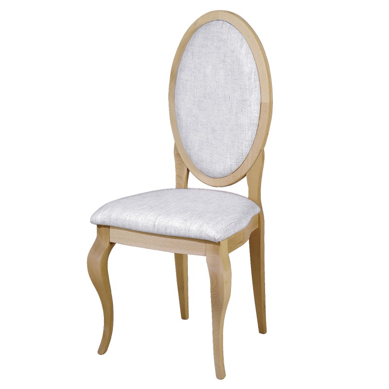 SILLA BURDEOS ASIENTO Y RESPALDO PRETAPIZADO-SALÓN-Muebles Rústicos Lara