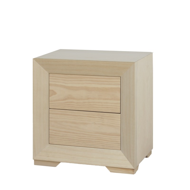 MESITA MONACO 2 CAJONES (55 CM.)-DORMITORIO-Muebles Rústicos Lara