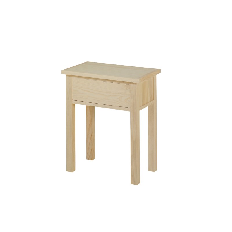 MESITA LORCA 1 CAJÓN (50 CM.)-DORMITORIO-Muebles Rústicos Lara