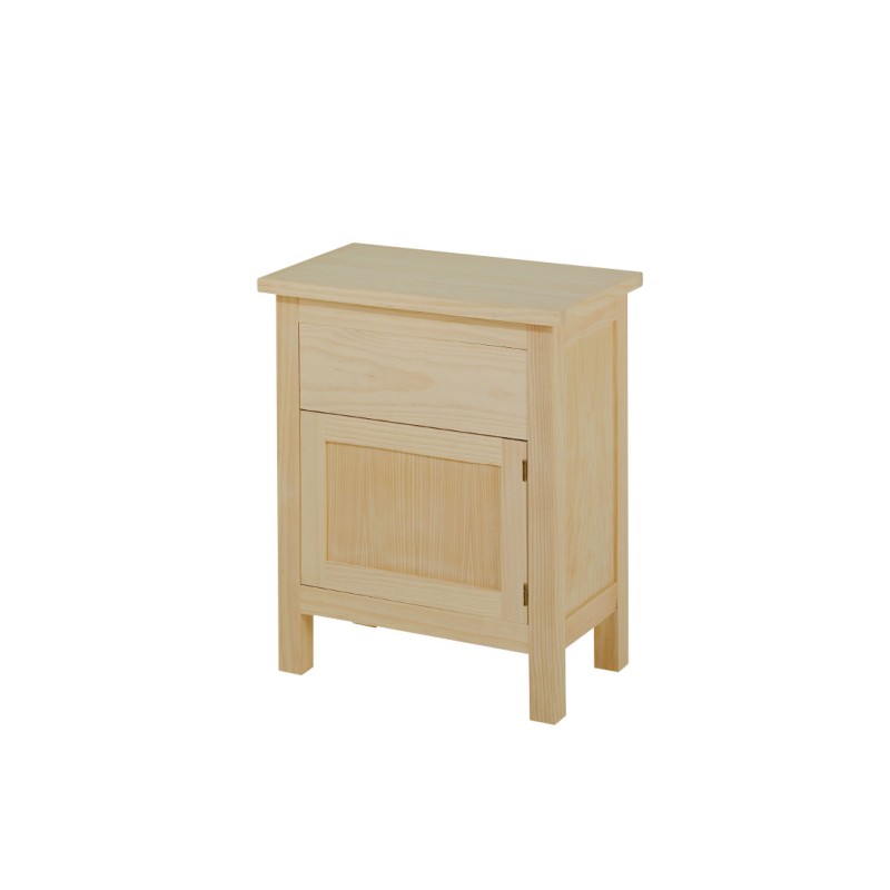 MESITA LORCA 1 P. DERECHA 1 CAJÓN (50 CM.)-DORMITORIO-Muebles Rústicos Lara