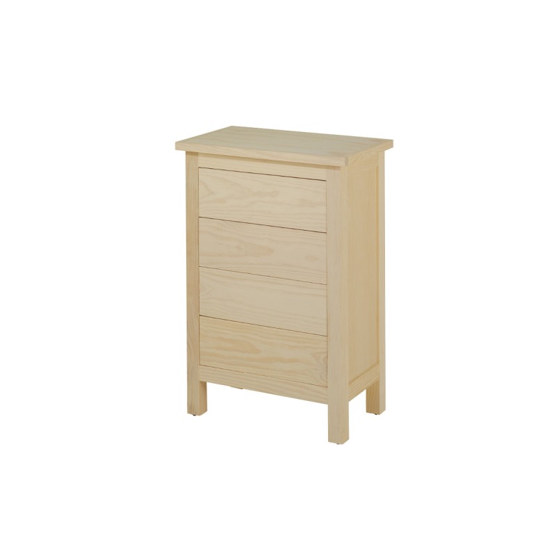 MESITA LORCA 4 CAJONES (50 CM.)-DORMITORIO-Muebles Rústicos Lara