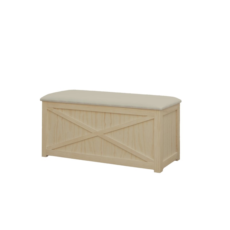 BANQUETA BOSTON ARCON (60 CM.)-DORMITORIO-Muebles Rústicos Lara