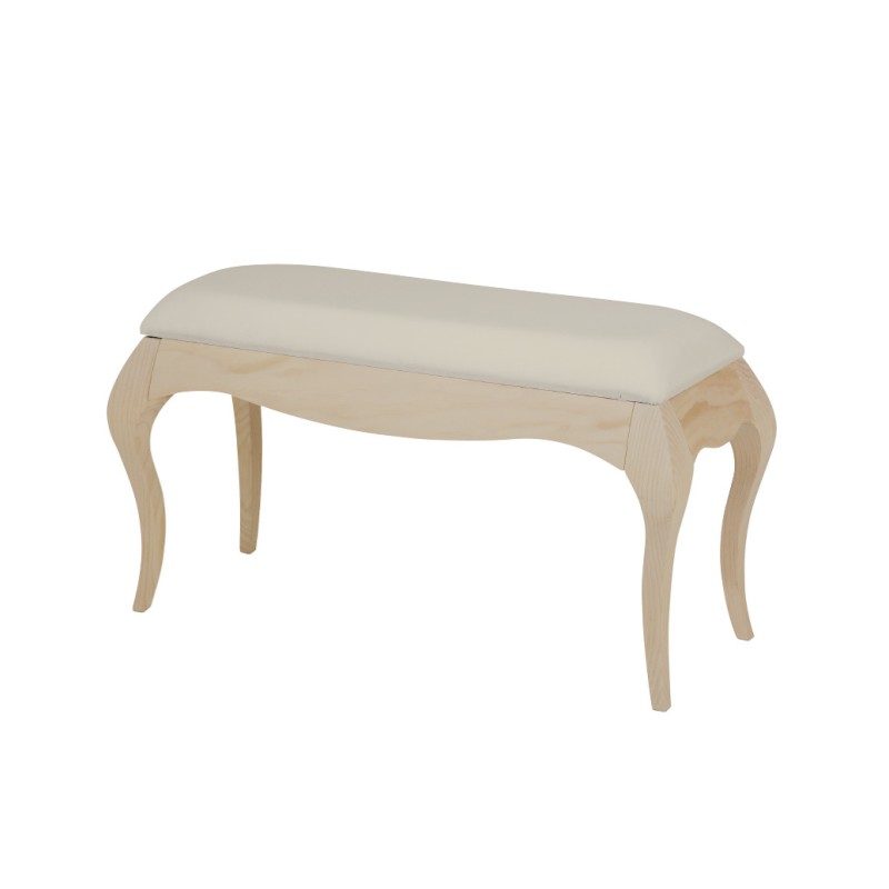 BANQUETA BURDEOS (70 CM.)-DORMITORIO-Muebles Rústicos Lara