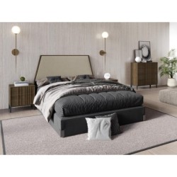 CABECERO LUNA 135 CM. PRETAPIZADO - Muebles Rústicos de Calidad | R...