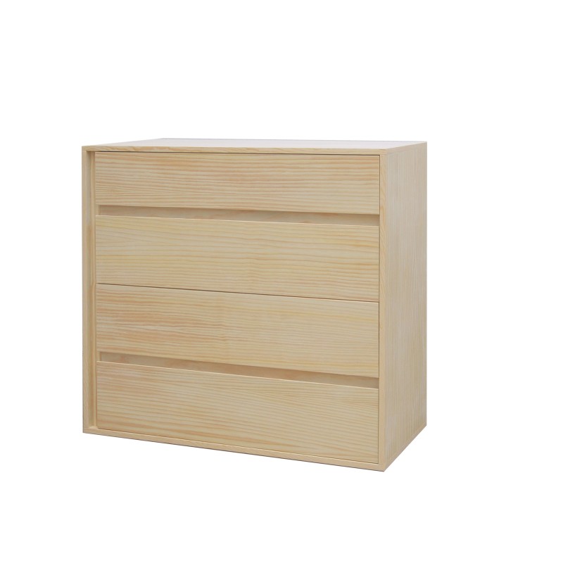 COMODA NOA 4 CAJONES (110 CM.)-DORMITORIO-Muebles Rústicos Lara