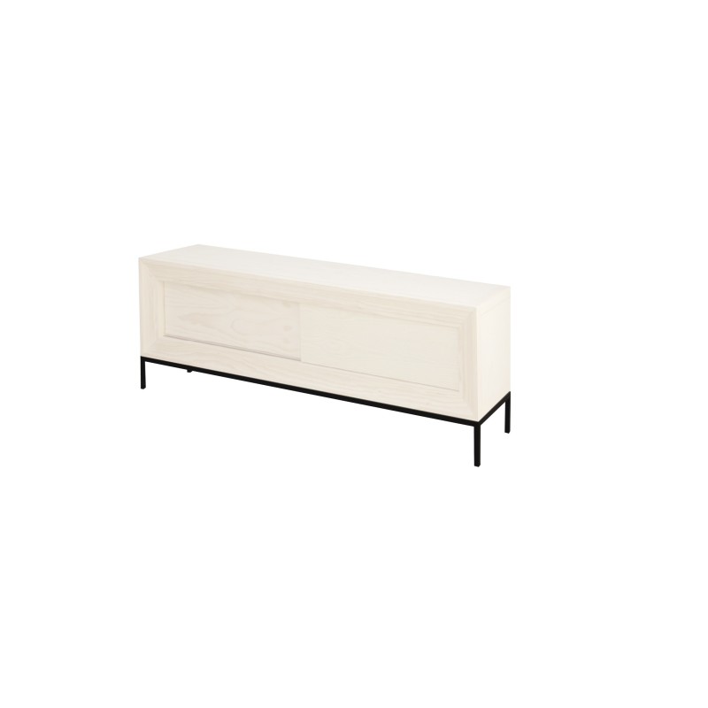 BANCADA METAL MUEBLE 50 CM. NEGRO (49,8X38X14)-SALÓN-Muebles Rústicos Lara