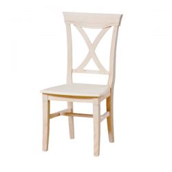 Cross chair seat wood
