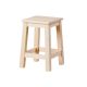 Low smooth seat stool wood