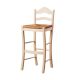 High stool with backrest seat enea