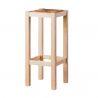 Smooth high stool seat anea pine