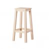 Smooth high stool seat wood
