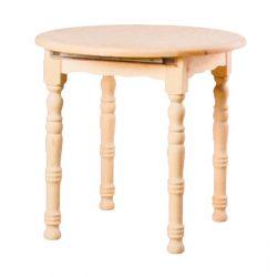 Table dining expandable round p. Turning 7 x 7