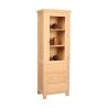 Straight showcase low 1 door Cabinet and 3 drawers
