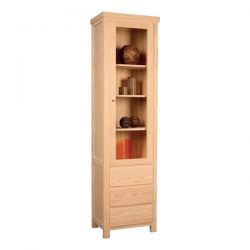 Showcase straight high 1 door Cabinet and 3 drawers