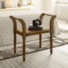 BANQUETA INGLESA (70 CM.) ASIENTO MADERA - Imagen 2