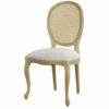 SILLA CARLOS IV RESPALDO REJILLA AST. PRETAPIZADO