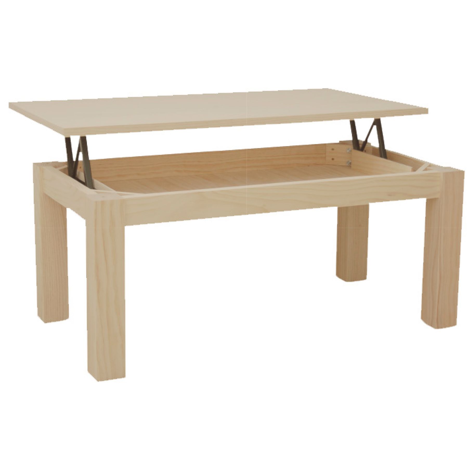 MESA CENTRO BERLIN ELEVABLE 110X60 PATA LISA 8X8